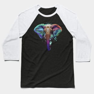 Splash Art Elephant T Shirt | Gifts for Elephant lovers Baseball T-Shirt